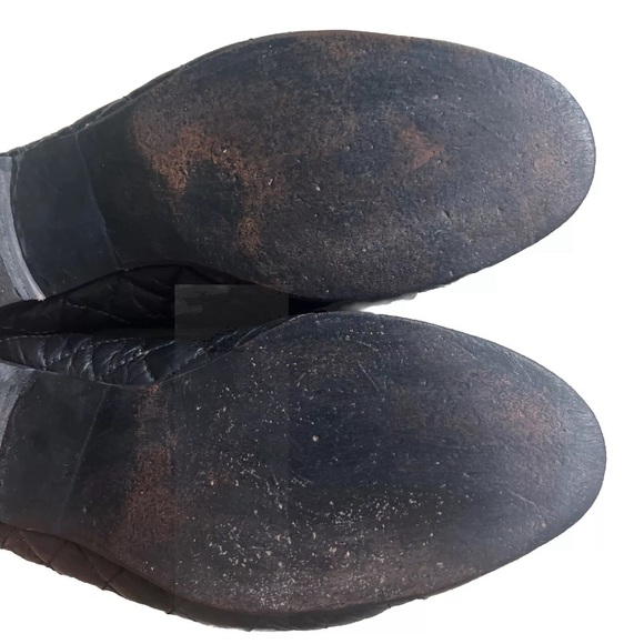 Chanel ballet flats 9.5 VGUC Quilted Leather Bow Tie Double CC Logo Black - Picture 5 of 13